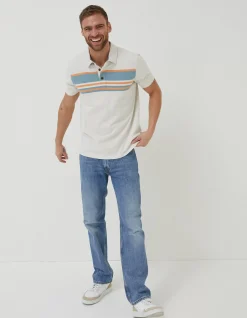 Men FatFace T-Shirts|Purbeck Chest Stripe Polo
