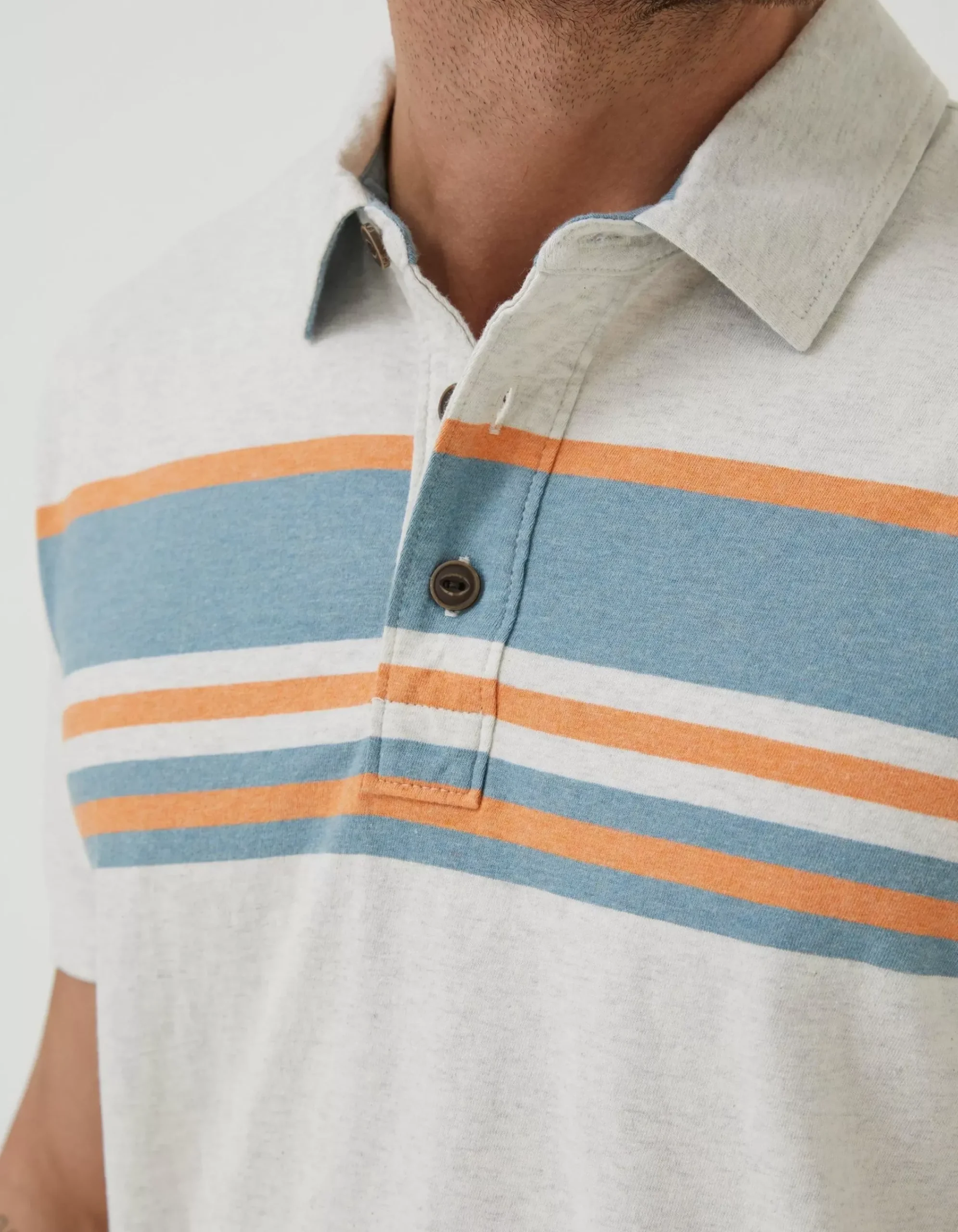 Men FatFace T-Shirts|Purbeck Chest Stripe Polo