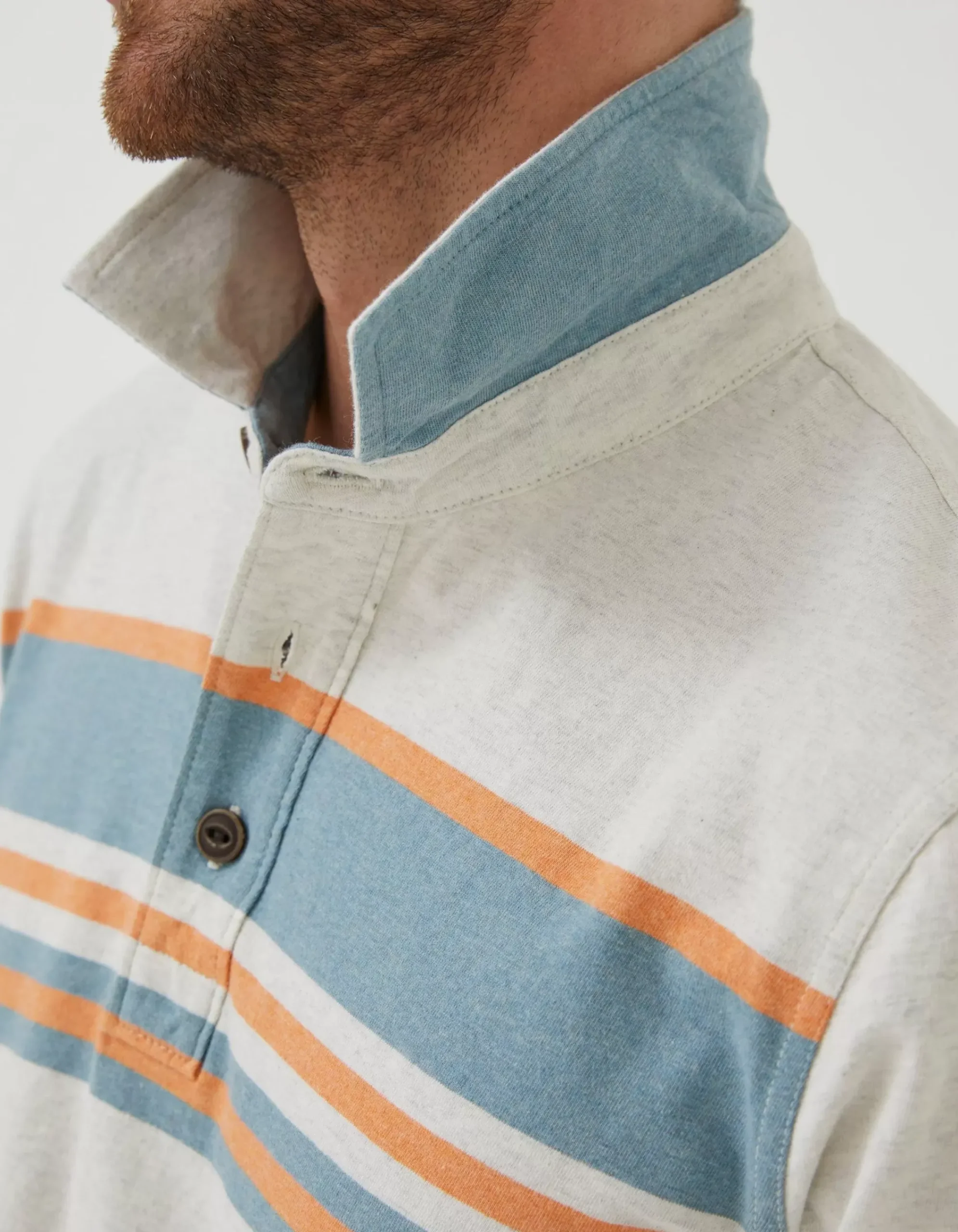 Men FatFace T-Shirts|Purbeck Chest Stripe Polo
