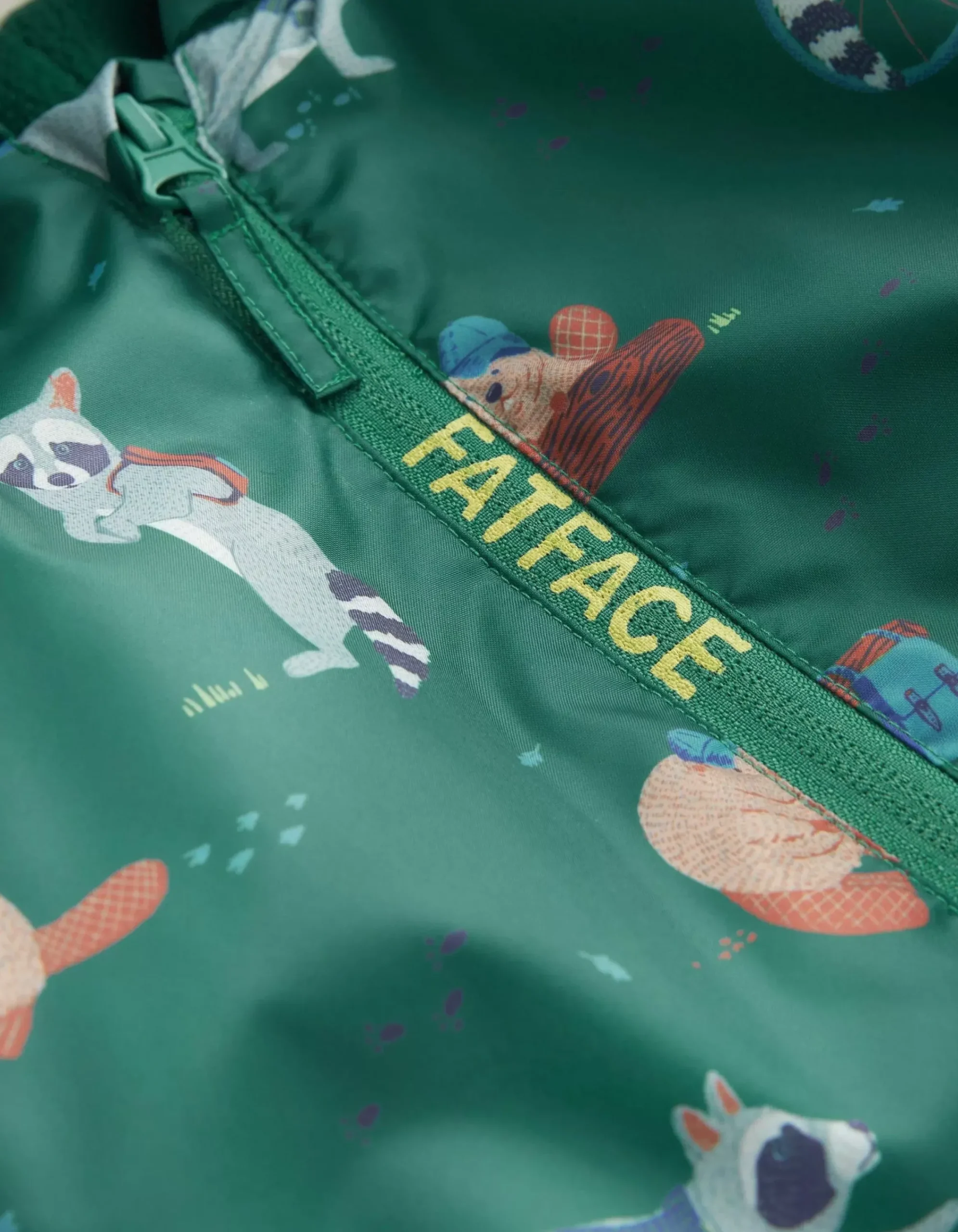 Boys FatFace View All|Raccoon Print Puddlesuit