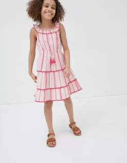 Girls FatFace View All|Raya Stripe Woven Dress