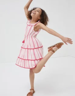 Girls FatFace View All|Raya Stripe Woven Dress
