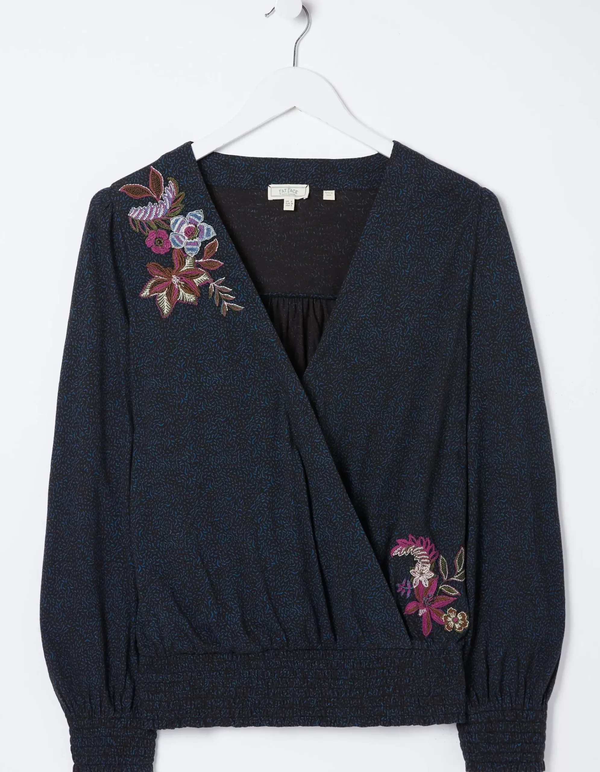 Women FatFace View All|Remi Embroidered Dotted Floral Top