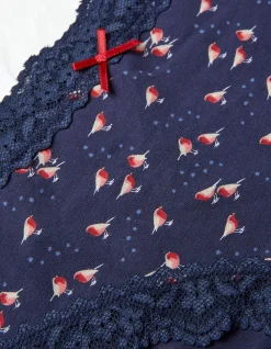 Women FatFace View All|Robin Print Short Knickers