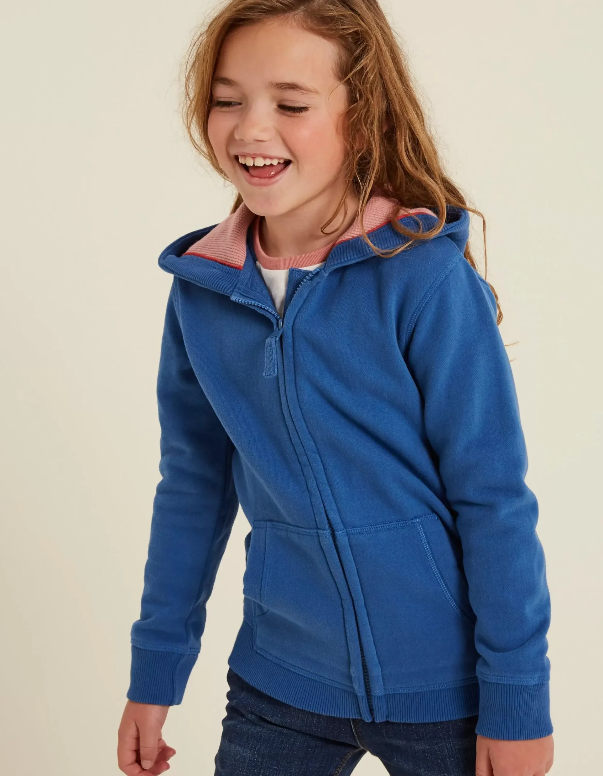 Girls FatFace View All|Roller Skate Graphic Zip Thru Hoodie