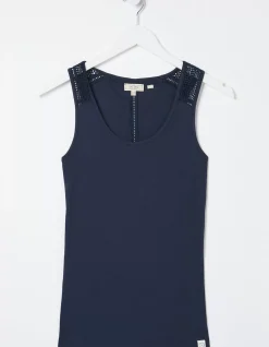 Women FatFace Tops & T-Shirts|Romy Lace Trim Vest Top