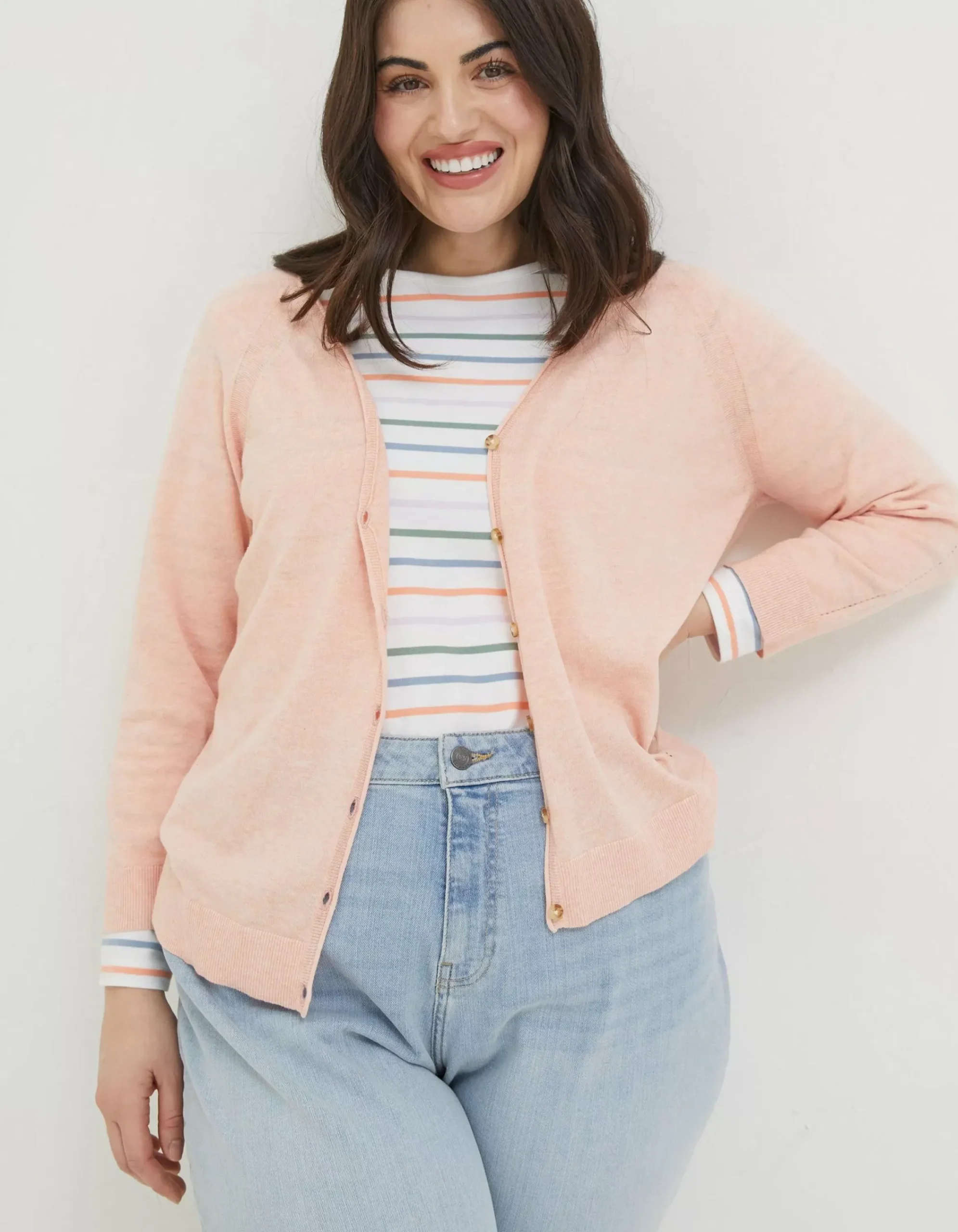 Women FatFace Knitwear|Rose Cardigan