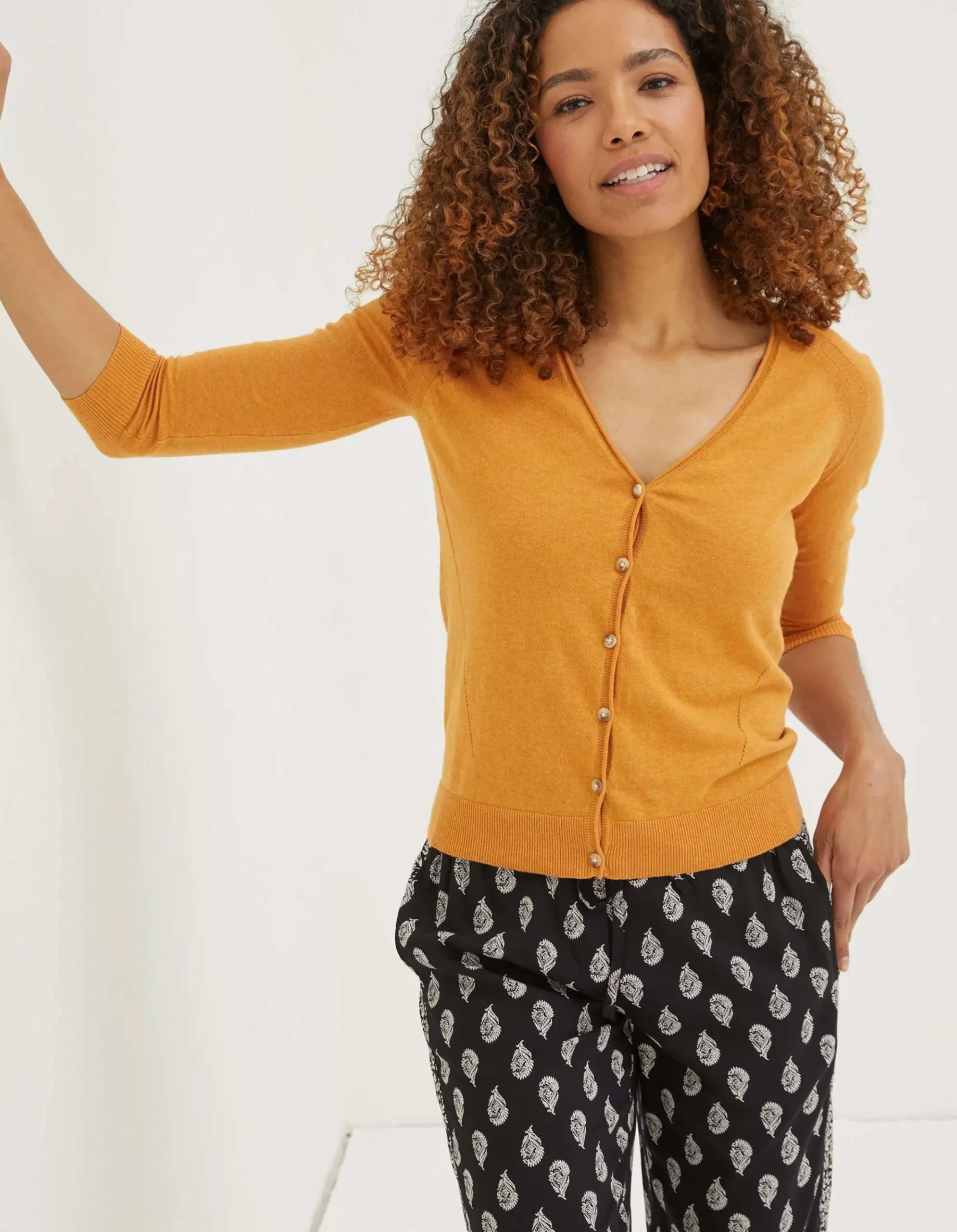 Women FatFace Knitwear|Rose Cardigan