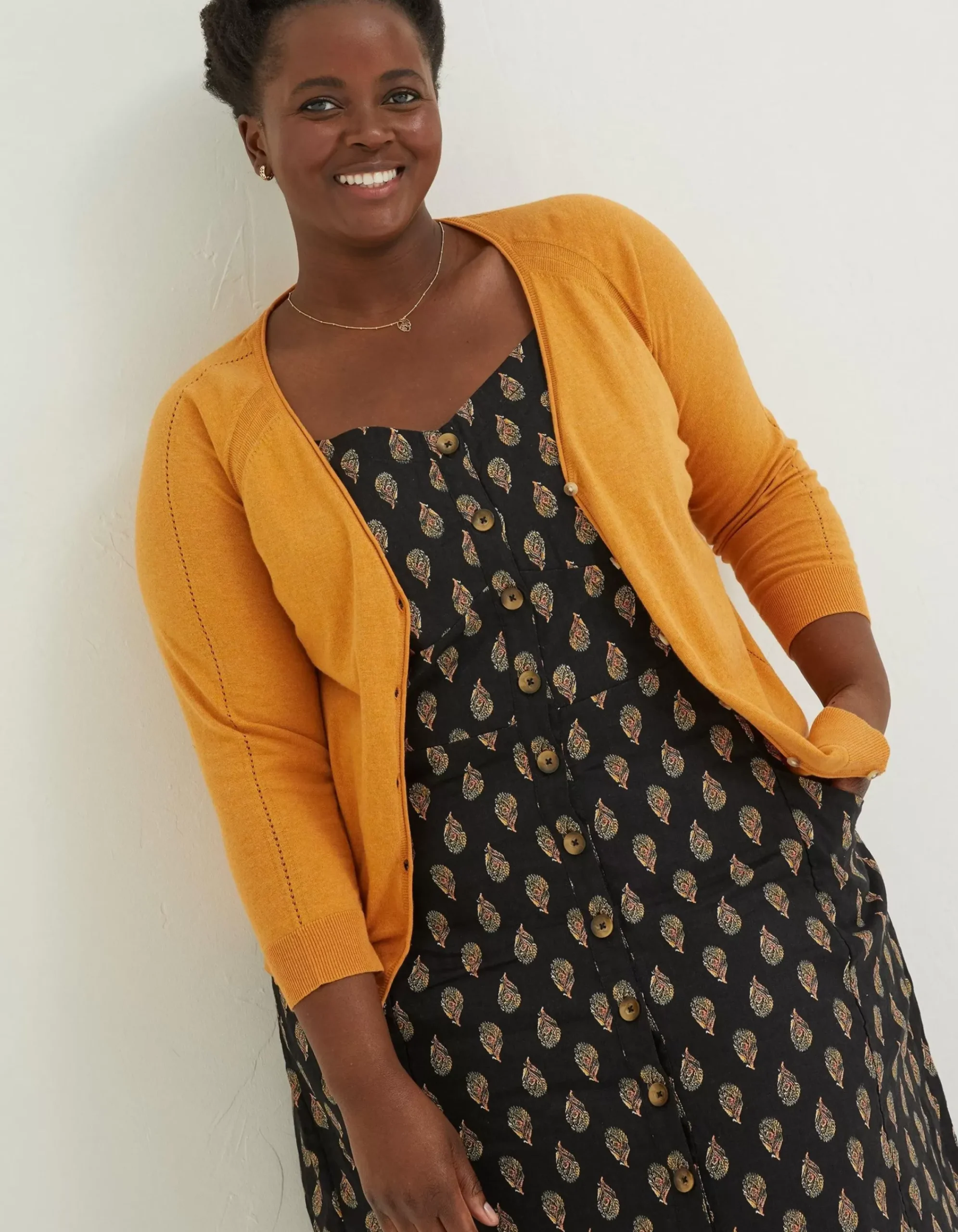Women FatFace Knitwear|Rose Cardigan