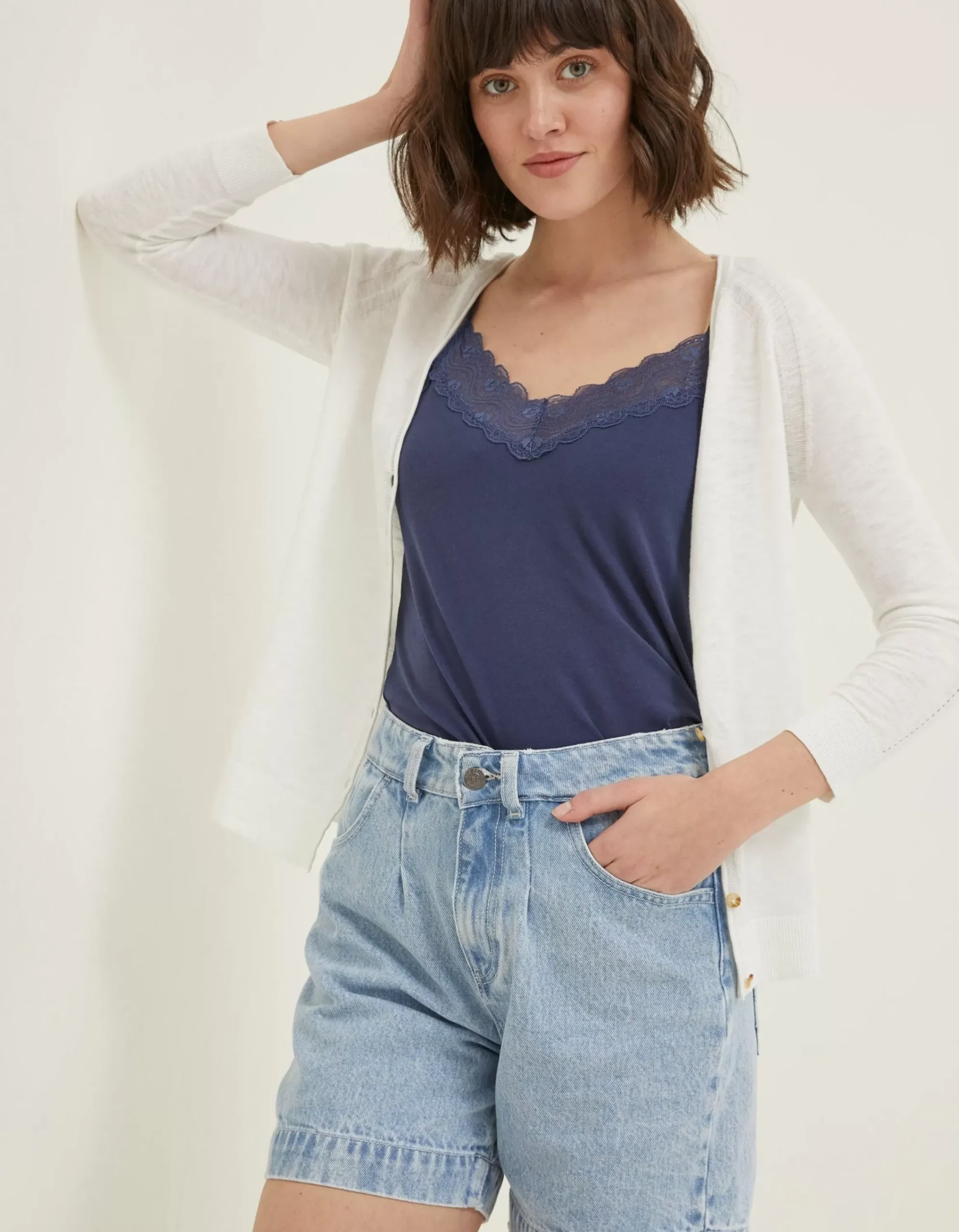 Women FatFace Knitwear|Rose Cardigan