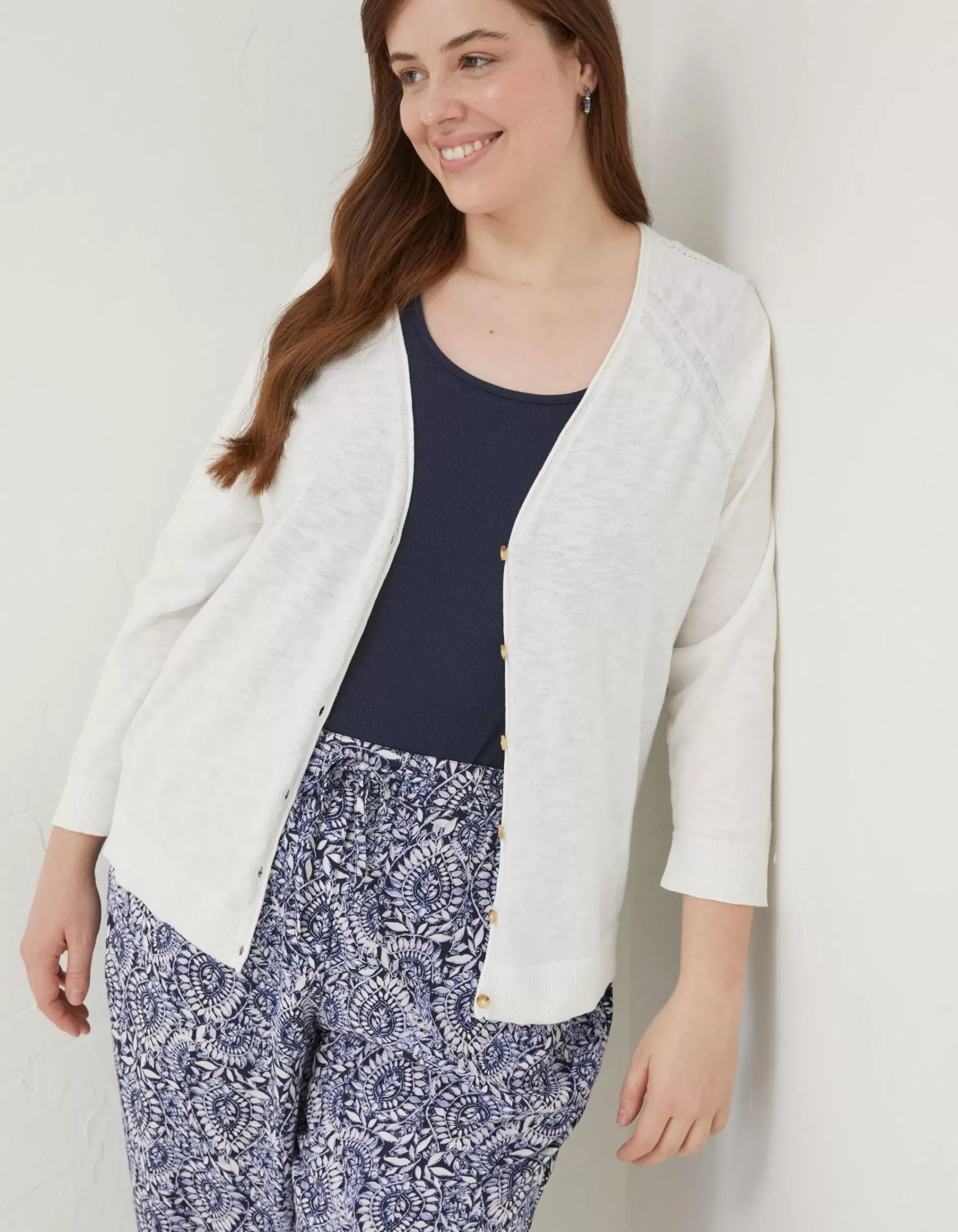 Women FatFace Knitwear|Rose Cardigan