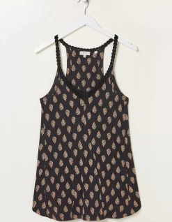 Women FatFace Tops & T-Shirts|Rosie Woodblock Longline Top