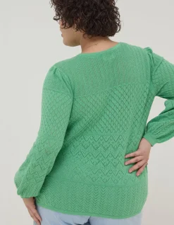 Women FatFace Knitwear|Sadie Pointelle Jumper