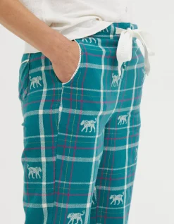 Women FatFace Nightwear & Loungewear|Sadie Snow Leopard Eva Pyjama Bottoms