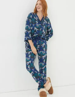 Women FatFace View All|Sadie Snow Leopard Pyjama Bottoms
