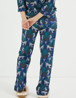 Women FatFace View All|Sadie Snow Leopard Pyjama Bottoms