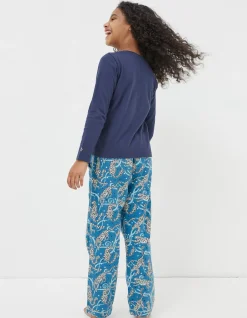 Girls FatFace View All|Sadie Snow Leopard Pyjama Set