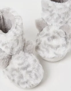 Boys FatFace View All|Sadie Snow Leopard Slipper Boot
