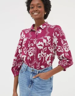 Women FatFace View All|Sadie Wallpaper Shirt