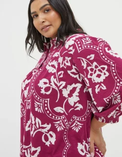 Women FatFace View All|Sadie Wallpaper Shirt