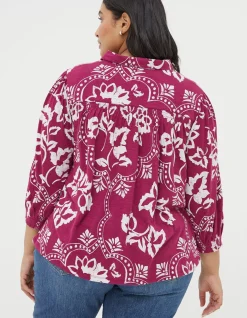 Women FatFace View All|Sadie Wallpaper Shirt