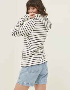 Women FatFace Sweatshirts & Hoodies|Sally Stripe Hoodie