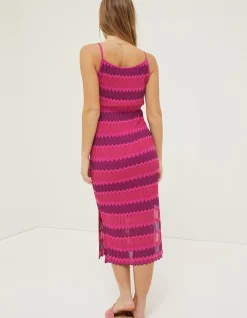 Women FatFace Dresses|Samantha Stripe Knitted Dress