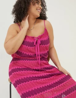 Women FatFace Dresses|Samantha Stripe Knitted Dress