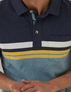 Men FatFace T-Shirts|Sandford Chest Stripe Polo