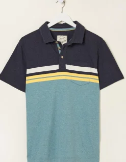 Men FatFace T-Shirts|Sandford Chest Stripe Polo