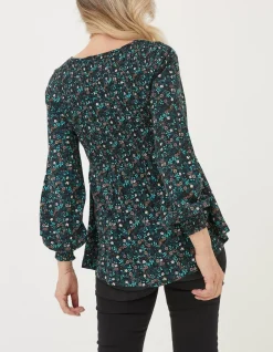 Women FatFace Tops & T-Shirts|Sara Evergreen Top