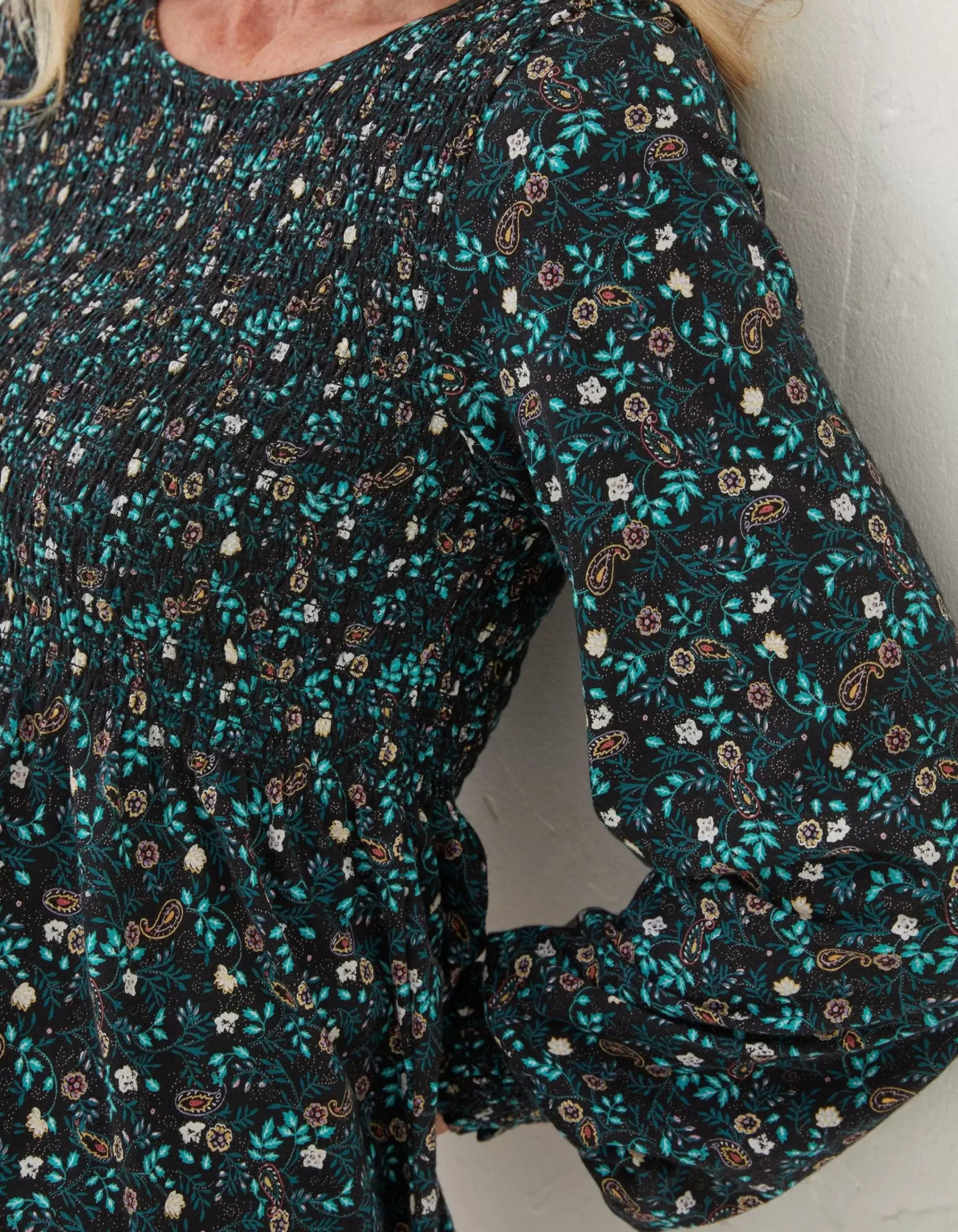 Women FatFace Tops & T-Shirts|Sara Evergreen Top
