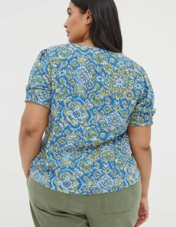 Women FatFace View All|Savannah Aztec Texture Blouse