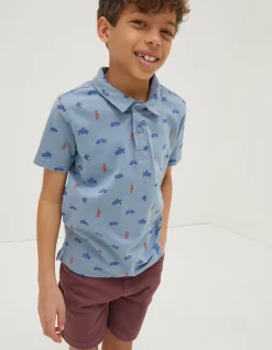 Boys FatFace View All|Sea Creatures Printed Polo Top