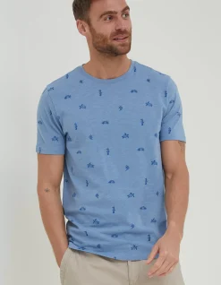 Men FatFace T-Shirts|Sea Print T-Shirt