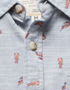 Men FatFace Shirts|Seafood Print Shirt