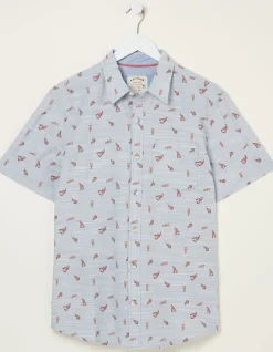 Men FatFace Shirts|Seafood Print Shirt