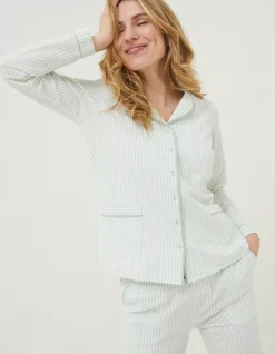 Women FatFace Nightwear & Loungewear|Seersucker Stripe Pj Shirt