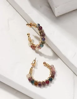 Women FatFace View All|Semi Precious Hoops