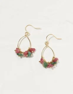 Women FatFace View All|Semi Precious Stone Drop Earrings