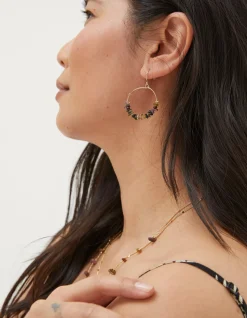 Women FatFace View All|Semi Precious Stone Hoops
