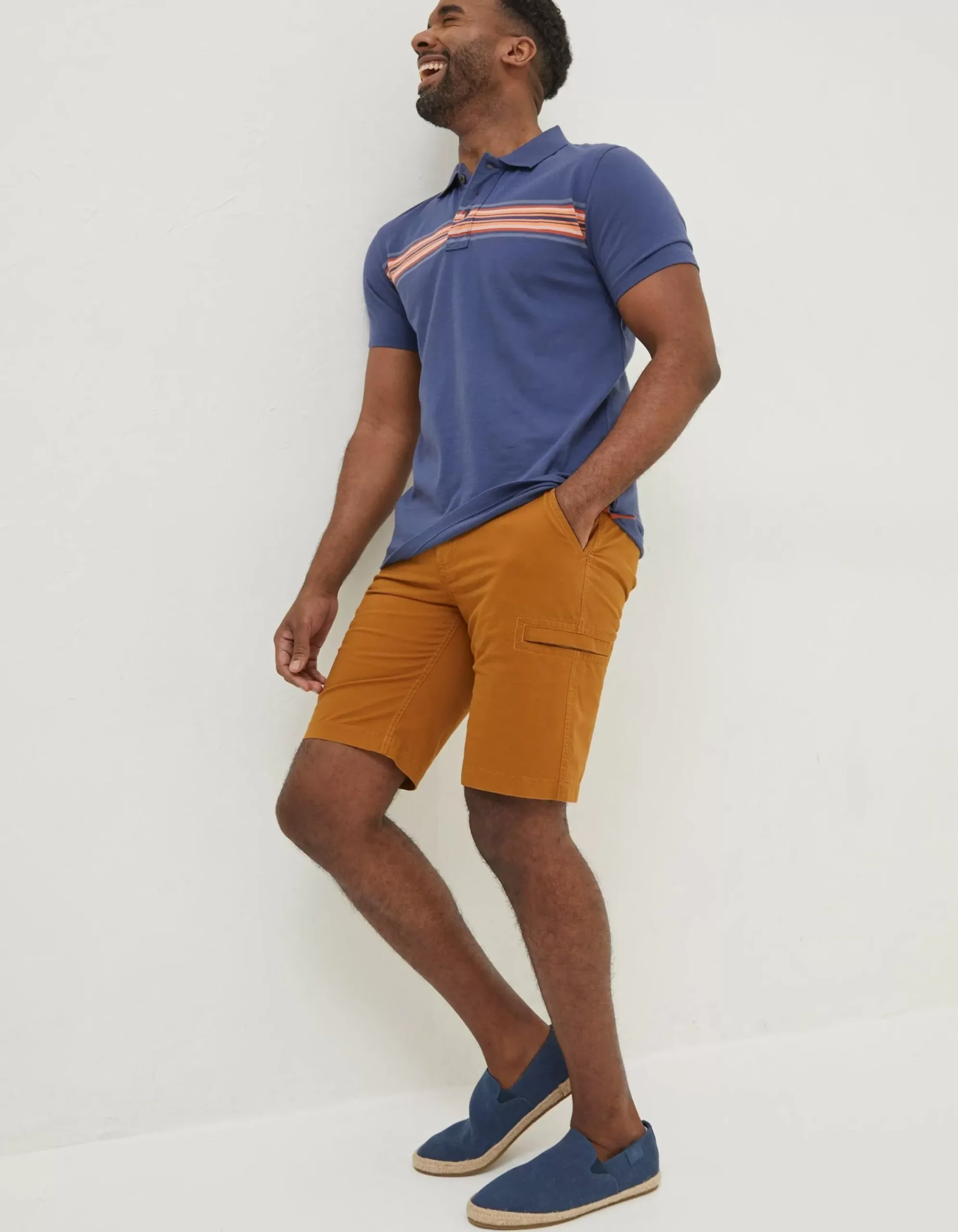 Men FatFace T-Shirts|Sennen Chest Stripe Polo