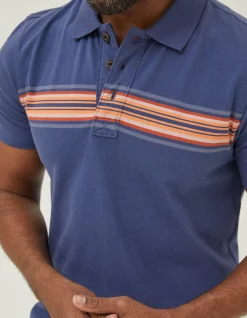 Men FatFace T-Shirts|Sennen Chest Stripe Polo