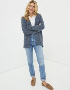 Women FatFace Knitwear|Sennen Cocoon Cardigan