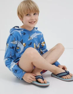 Boys FatFace View All|Shark Towelling Poncho