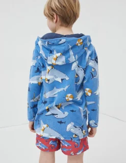 Boys FatFace View All|Shark Towelling Poncho