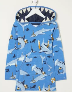 Boys FatFace View All|Shark Towelling Poncho