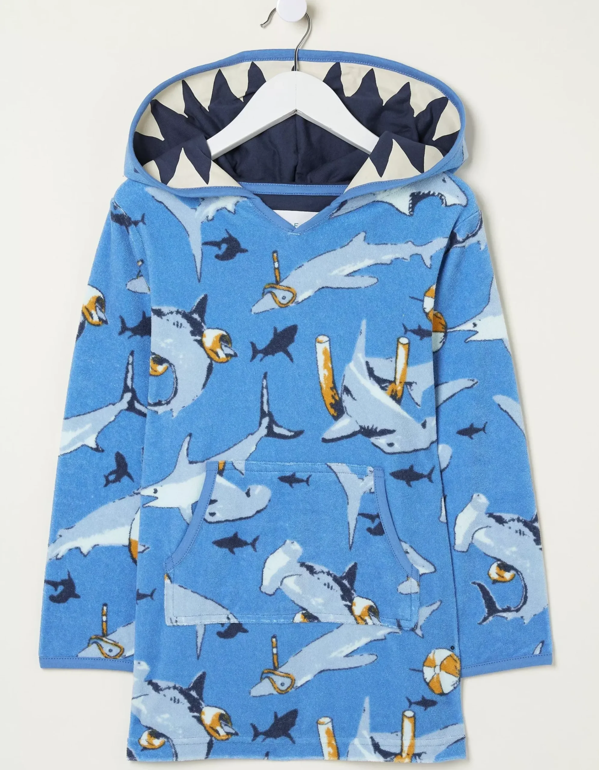 Boys FatFace View All|Shark Towelling Poncho