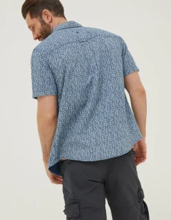 Men FatFace Shirts|Shell Print Shirt