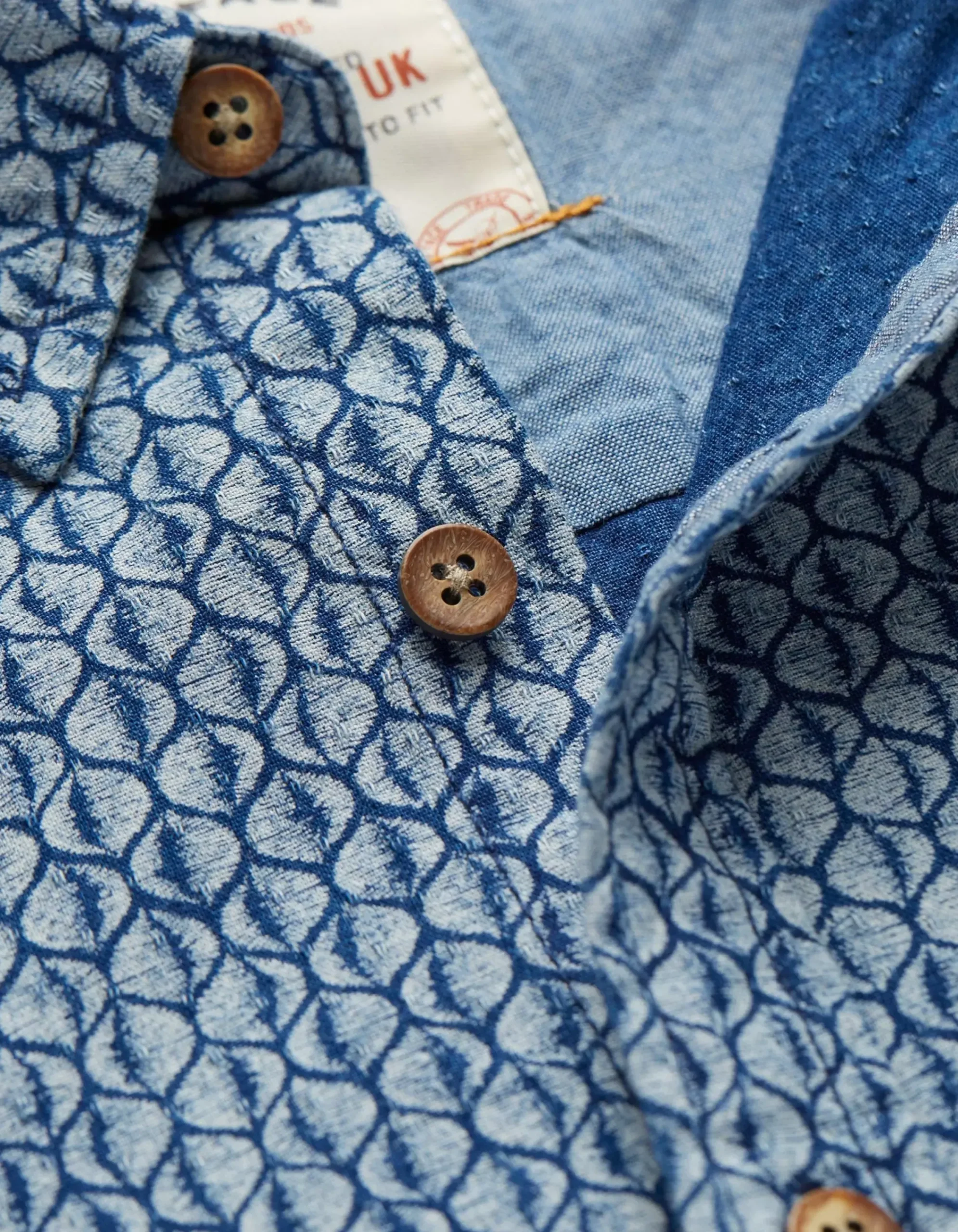 Men FatFace Shirts|Shell Print Shirt